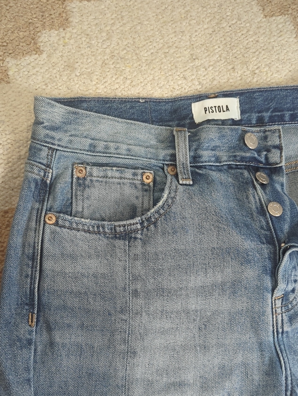 Pistola 🔹 Wide Leg Front Seam Jeans 🔹26
